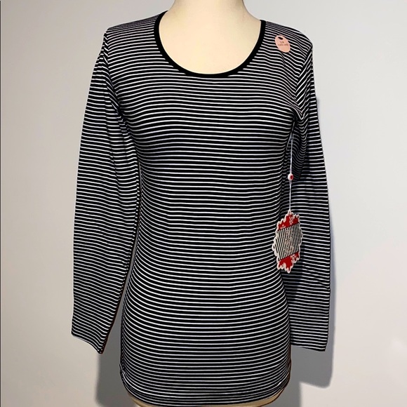 Sweaters - Top L/S stripped size s/m NWT